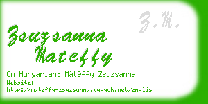 zsuzsanna mateffy business card